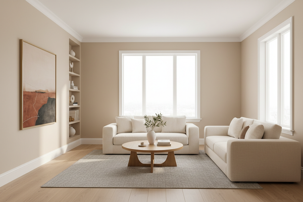 finished painted interior